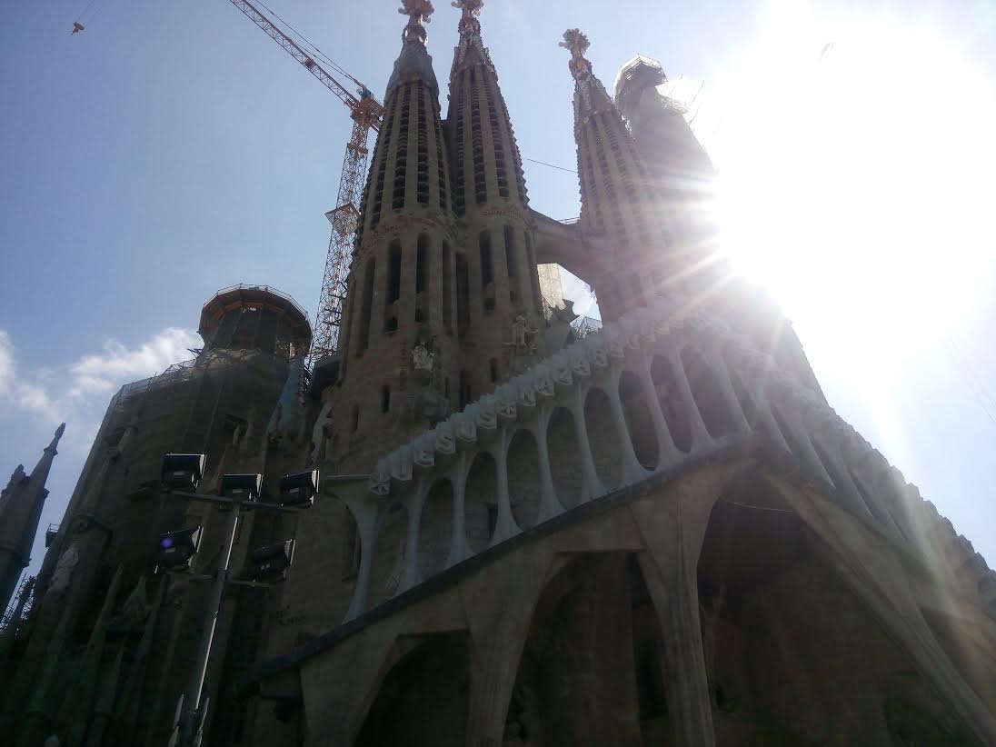 Segrad Familia from Train